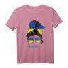 Ukraine Girl T-Shirt mit ukrainischer Flagge - Unterstützung der Ukraine, patriotische Kleidung für Frauen