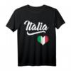 Italienische Herzflagge mit Italiano-Motiv - Familienerbe T-Shirt für Männer, Frauen, Kinder & Gruppen, perfektes Geschenk für Italienliebhaber