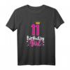 11. Geburtstag Mädchen T-Shirt mit Krone und Spruch - Süßes Geschenk für Geburtstagsparty, Tochter, Schwester & Nichte