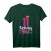 11. Geburtstag Mädchen T-Shirt mit Krone und Spruch - Süßes Geschenk für Geburtstagsparty, Tochter, Schwester & Nichte