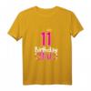 11. Geburtstag Mädchen T-Shirt mit Krone und Spruch - Süßes Geschenk für Geburtstagsparty, Tochter, Schwester & Nichte