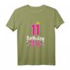 11. Geburtstag Mädchen T-Shirt mit Krone und Spruch - Süßes Geschenk für Geburtstagsparty, Tochter, Schwester & Nichte