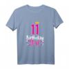 11. Geburtstag Mädchen T-Shirt mit Krone und Spruch - Süßes Geschenk für Geburtstagsparty, Tochter, Schwester & Nichte