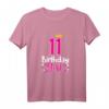 11. Geburtstag Mädchen T-Shirt mit Krone und Spruch - Süßes Geschenk für Geburtstagsparty, Tochter, Schwester & Nichte