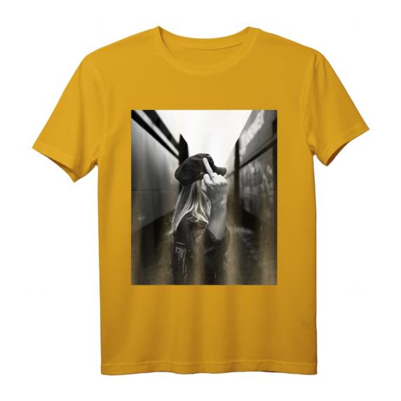 Mood: Fuck Off Monday T-Shirt mit großem Bilddruck – Humorvolles Statement gegen Montagsfrust Mood: Fuck Off Monday T-Shirt mit großem Bilddruck – Humorvolles Statement gegen Montagsfrust