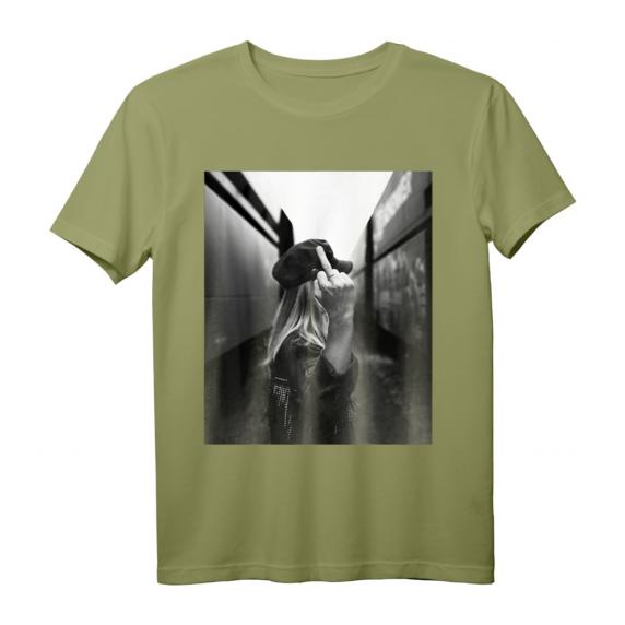 Mood: Fuck Off Monday T-Shirt mit großem Bilddruck – Humorvolles Statement gegen Montagsfrust Mood: Fuck Off Monday T-Shirt mit großem Bilddruck – Humorvolles Statement gegen Montagsfrust