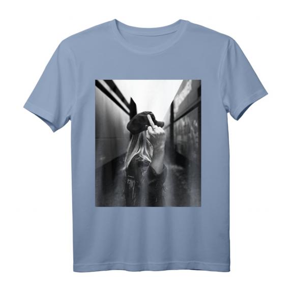 Mood: Fuck Off Monday T-Shirt mit großem Bilddruck – Humorvolles Statement gegen Montagsfrust Mood: Fuck Off Monday T-Shirt mit großem Bilddruck – Humorvolles Statement gegen Montagsfrust