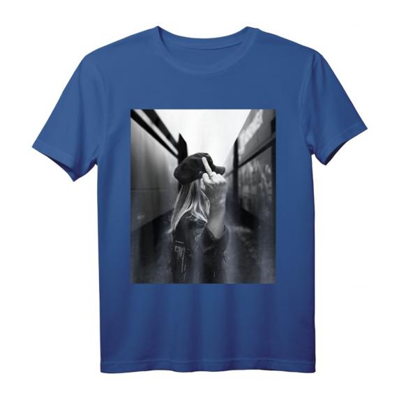 Mood: Fuck Off Monday T-Shirt mit großem Bilddruck – Humorvolles Statement gegen Montagsfrust Mood: Fuck Off Monday T-Shirt mit großem Bilddruck – Humorvolles Statement gegen Montagsfrust