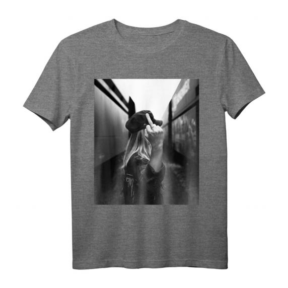 Mood: Fuck Off Monday T-Shirt mit großem Bilddruck – Humorvolles Statement gegen Montagsfrust Mood: Fuck Off Monday T-Shirt mit großem Bilddruck – Humorvolles Statement gegen Montagsfrust