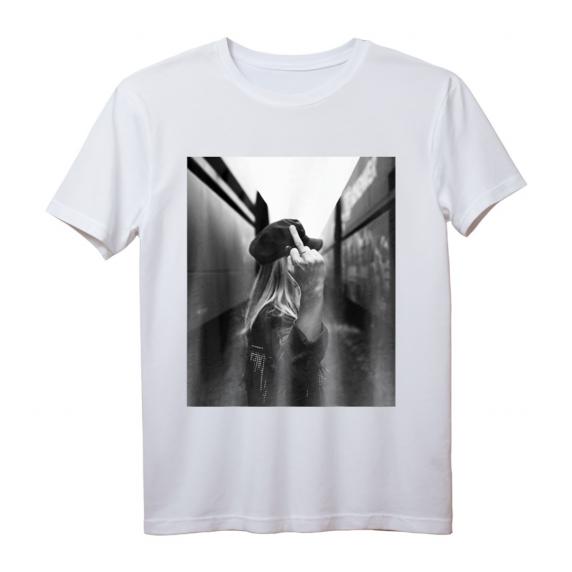 Mood: Fuck Off Monday T-Shirt mit großem Bilddruck – Humorvolles Statement gegen Montagsfrust Mood: Fuck Off Monday T-Shirt mit großem Bilddruck – Humorvolles Statement gegen Montagsfrust