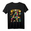 Kinder 4. Geburtstag T-Shirt - Lustiges Outfit mit Bauklötzen für Jungen und Mädchen, Perfekt als Geschenk für den 4. Geburtstag 2019 Geborene