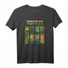 HapKitten Ninja Turtles Gesicht Grid T-Shirt - Offiziell lizenzierte Nickelodeon Retro Cartoon Kleidung für Männer, Frauen, Jungen und Mädchen