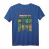 HapKitten Ninja Turtles Gesicht Grid T-Shirt - Offiziell lizenzierte Nickelodeon Retro Cartoon Kleidung für Männer, Frauen, Jungen und Mädchen