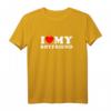 I Red Heart My Boyfriend GF - Romantisches Liebes T-Shirt für Partner zum Valentinstag, Geburtstag & Jubiläum