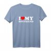 I Red Heart My Boyfriend GF - Romantisches Liebes T-Shirt für Partner zum Valentinstag, Geburtstag & Jubiläum