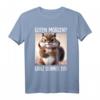 Guten Morgen? Ganz dünnes Eis! Lustiges Kaffee Spruch T-Shirt für Morgenmuffel, Schichtarbeiter & Katzenfans