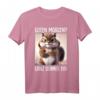 Guten Morgen? Ganz dünnes Eis! Lustiges Kaffee Spruch T-Shirt für Morgenmuffel, Schichtarbeiter & Katzenfans