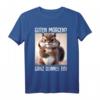 Guten Morgen? Ganz dünnes Eis! Lustiges Kaffee Spruch T-Shirt für Morgenmuffel, Schichtarbeiter & Katzenfans