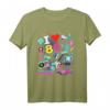 I love 80's Retro Vaporwave Synthwave T-Shirt - Buntes Oldschool Outfit für Motto- und Kostümpartys, Geschenk für 80er Jahre Fans