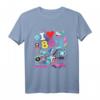 I love 80's Retro Vaporwave Synthwave T-Shirt - Buntes Oldschool Outfit für Motto- und Kostümpartys, Geschenk für 80er Jahre Fans