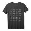 Griechisches Alphabet T-Shirt - Griechenland Sprache & Linguistik Tee mit klassischem Schnitt