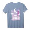 Japanischer Vaporwave Moon T-Shirt – Pastell Goth & Soft Grunge Stil, Perfekt als Anime & Manga Geschenk für Fans, Otaku & Kawaii Liebhaber