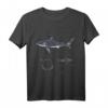 Great White Shark Anatomy T-Shirt für Meeresbiologen, Shark Lovers & Surfer – Nautisches und wissenschaftliches Hai Design für Tierliebhaber