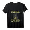 Damen HapKitten T-Shirt mit V-Ausschnitt - Humorvolles Häkeln Design mit wütender Katze für Oma, Mutter und Häkelliebhaberinnen