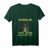 Damen HapKitten T-Shirt mit V-Ausschnitt - Humorvolles Häkeln Design mit wütender Katze für Oma, Mutter und Häkelliebhaberinnen