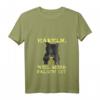 Damen HapKitten T-Shirt mit V-Ausschnitt - Humorvolles Häkeln Design mit wütender Katze für Oma, Mutter und Häkelliebhaberinnen