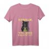 Damen HapKitten T-Shirt mit V-Ausschnitt - Humorvolles Häkeln Design mit wütender Katze für Oma, Mutter und Häkelliebhaberinnen