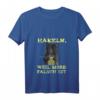 Damen HapKitten T-Shirt mit V-Ausschnitt - Humorvolles Häkeln Design mit wütender Katze für Oma, Mutter und Häkelliebhaberinnen