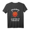 Lustiges Strick T-Shirt mit Spruch 'Stricken weil Mord falsch ist' – Perfektes Geschenk für Hobbynäherinnen und Strickerinnen