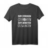 Damen Stricken T-Shirt Geschenk für Häkeln & Nähen - Lustiges Näh- und Strickshirt mit Spruch für Näherinnen