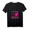 Damen Ich Bin Dann Mal Häkeln T-Shirt mit V-Ausschnitt – Perfektes Geschenk für Häkelfans & Handarbeitsliebhaberinnen