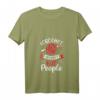 Häkeln Damen T-Shirt mit Spruch 'I Crochet So I Don't Kill People' - Lustiges Mode-Design für Häkel-Enthusiastinnen