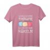 Damen Häkeln T-Shirt - Ich Brauch Keine Therapie Ich Muss Nur Häkeln, perfektes Geschenk für Häkelliebhaberinnen, Mütter und Omas