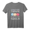 Damen Häkeln T-Shirt - Ich Brauch Keine Therapie Ich Muss Nur Häkeln, perfektes Geschenk für Häkelliebhaberinnen, Mütter und Omas