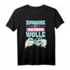 Häkeln T-Shirt mit Spruch 'Zuhause ist wo meine Wolle ist' – Perfekt für Handarbeitsliebhaber & kreative Geschenke