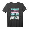 Häkeln T-Shirt mit Spruch 'Zuhause ist wo meine Wolle ist' – Perfekt für Handarbeitsliebhaber & kreative Geschenke