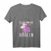 Damen Häkeln T-Shirt - Ich Bin Dann Mal Häkeln, Süßes Schaf Design, Perfekt als Geschenk für Handarbeitsliebhaberinnen
