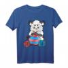 Strickendes Schaf T-Shirt | Kreatives Geschenk für Näher, Häkler & Stricker zum Geburtstag, Ostern & Weihnachten