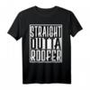 Straight Outta Dachdecker Handwerk Zunftzeichen T-Shirt – Stylische Bekleidung & Geschenkidee für Dachdecker, Meister & Gesellen