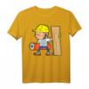 Lustiges Beruf Parkettleger Bodenleger Bauarbeiter T-Shirt - Klassisch geschnitten, doppelt genähter Saum