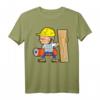 Lustiges Beruf Parkettleger Bodenleger Bauarbeiter T-Shirt - Klassisch geschnitten, doppelt genähter Saum