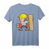 Lustiges Beruf Parkettleger Bodenleger Bauarbeiter T-Shirt - Klassisch geschnitten, doppelt genähter Saum