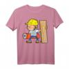 Lustiges Beruf Parkettleger Bodenleger Bauarbeiter T-Shirt - Klassisch geschnitten, doppelt genähter Saum