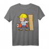 Lustiges Beruf Parkettleger Bodenleger Bauarbeiter T-Shirt - Klassisch geschnitten, doppelt genähter Saum