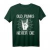 Old Punks Never Die | Punk Rock Heavy Metal Musik T-Shirt – Perfektes Geschenk für alte Punk Fans und Konzertliebhaber
