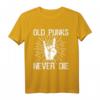 Old Punks Never Die | Punk Rock Heavy Metal Musik T-Shirt – Perfektes Geschenk für alte Punk Fans und Konzertliebhaber